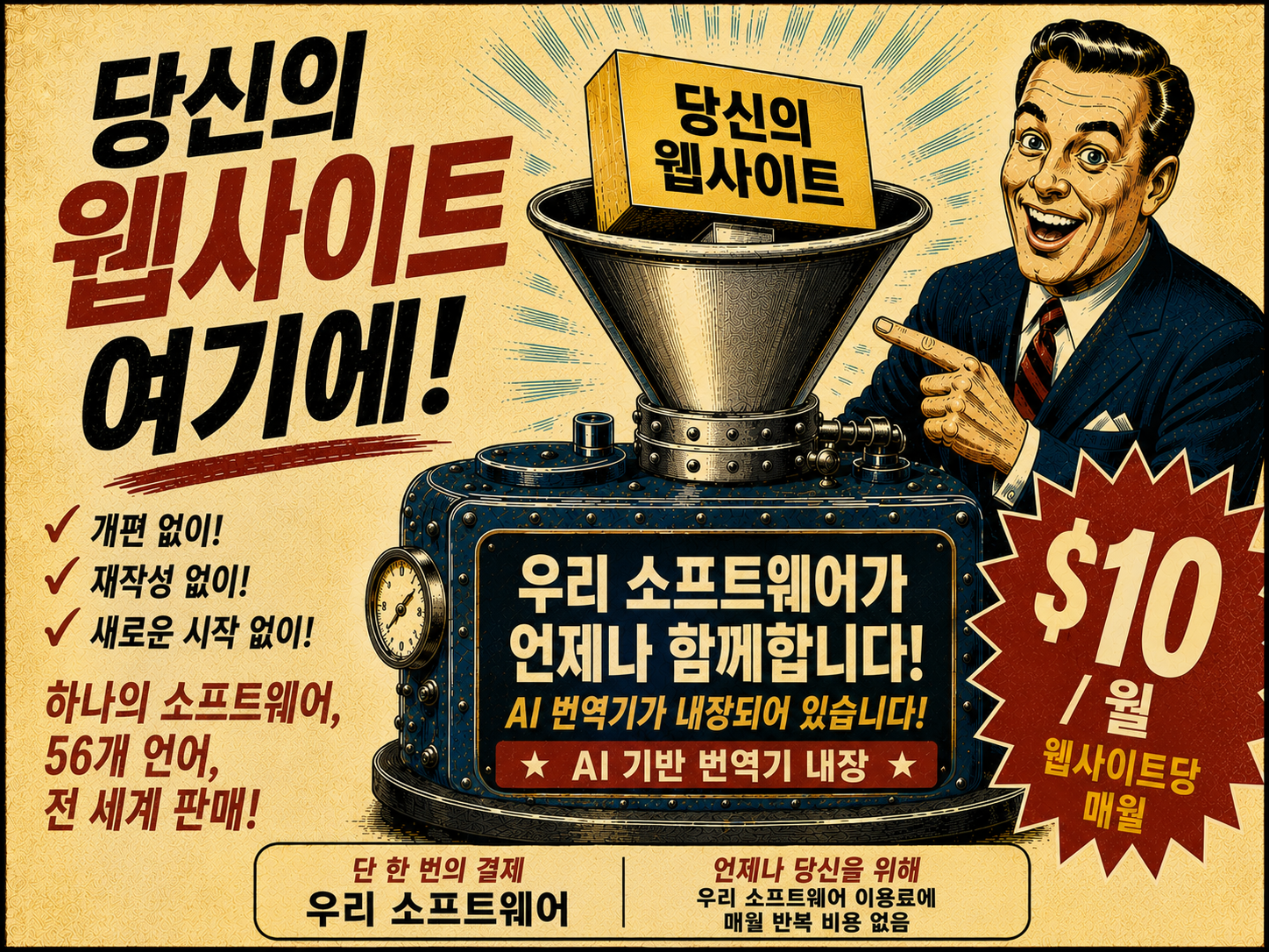 jit-tr — 당신의 웹사이트를 여기에 배치하세요: 소프트웨어는 당신의 것, AI 번역기 포함, 월 $10 (웹사이트당)